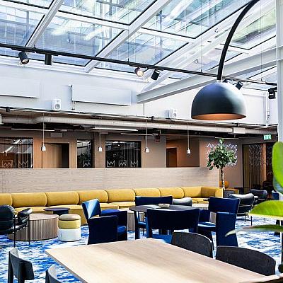 Hovet Gbg 5344 Ljusgard gul soffa