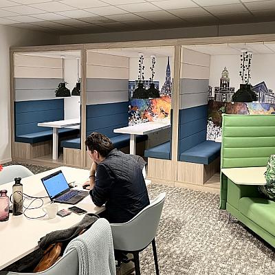 Cowork lounge area